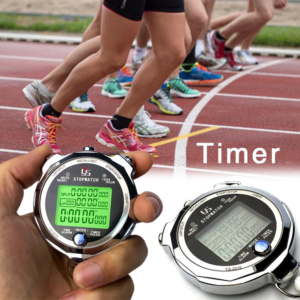 Portable Smart Handheld Timer Digital Stopwatch tracks Multifuction Sports Running Training Timer Stopwatch
