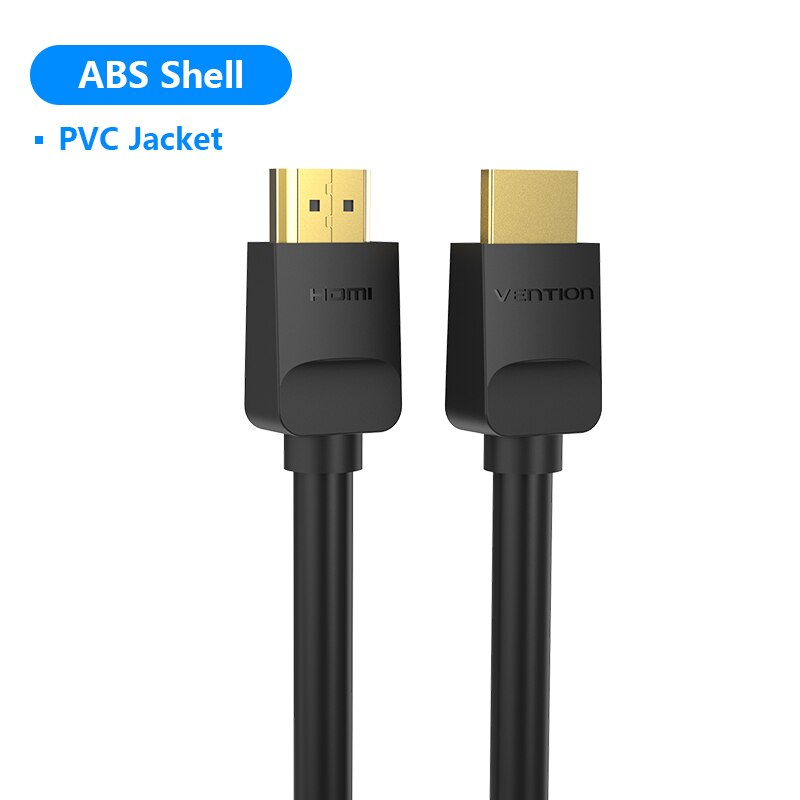 Vention HDMI Cable 4K HDMI to HDMI 2.0 Gold-plated plug Connector Cable For Splitter Switch for hd TV Box PS4 2.0 HDMI Cable: PVC Cable / 1m