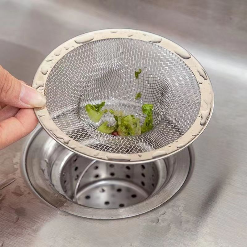Edelstahl Waschbecken Filter Küche Badezimmer Bodenablauf Mesh Filter Abfluss Korb Abfall Bildschirm Loch Falle Hause Sieb Stopper