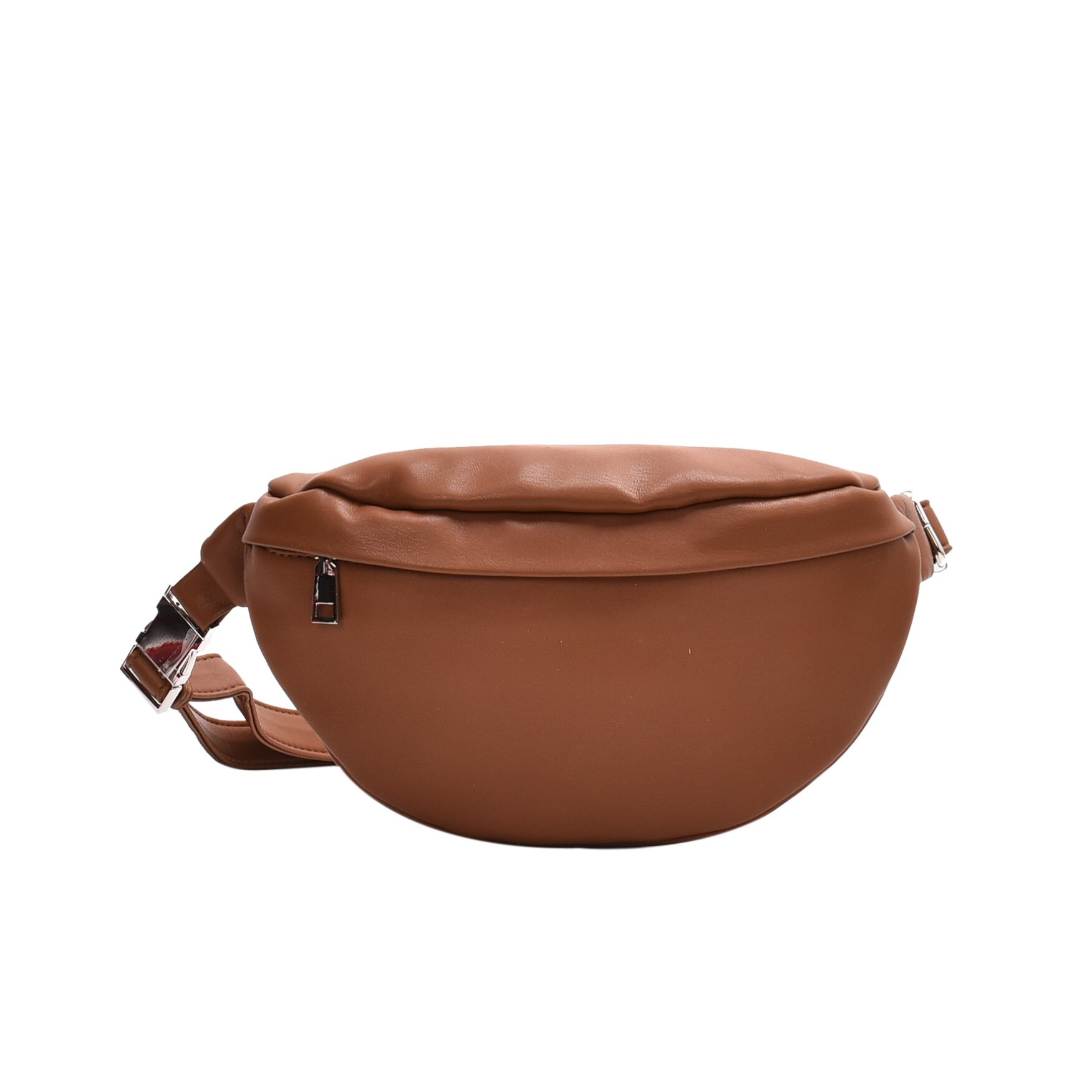 Casual Waist Bag Women Chest Bag Shoulder Bags Female PU Leather Belt Bags Female Bolso Fanny Pack: Auburn
