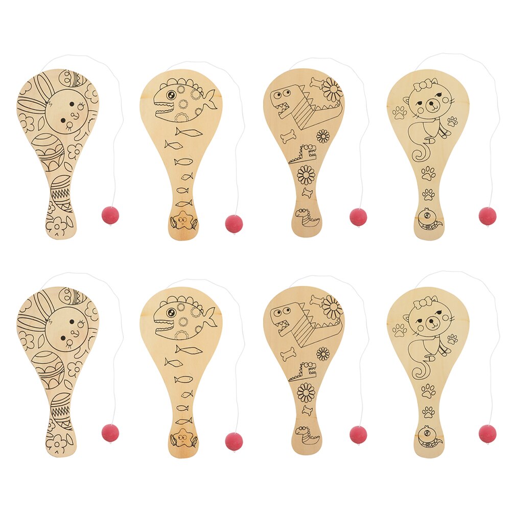 Angoily Lot De 20 Toupies En Bois Brut – Kit DIY Peinture Pour Enfants, Formes Variées, Activité Créative