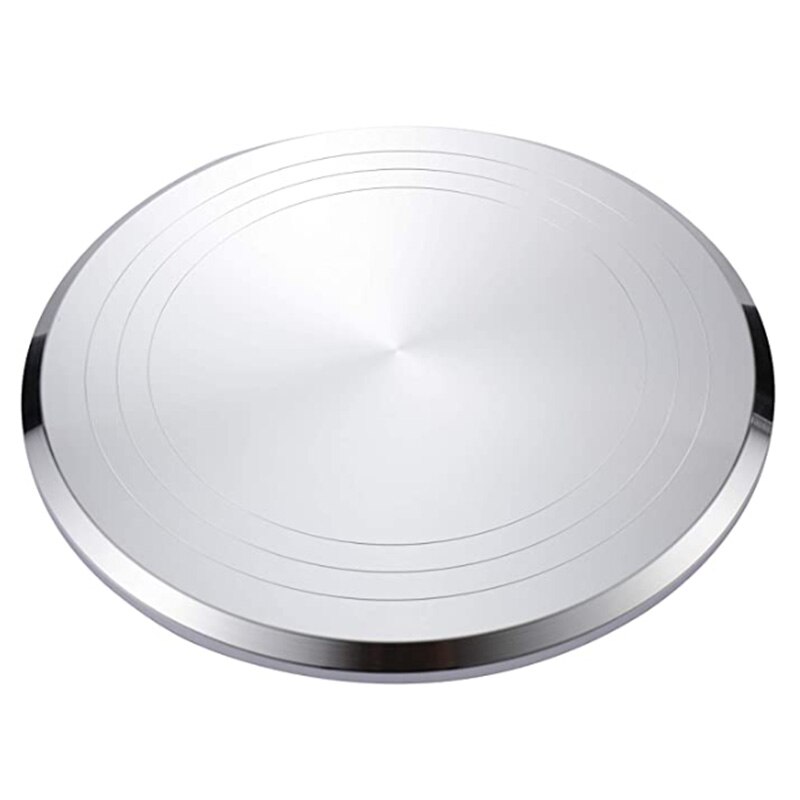 Taartversieringsstandaard, 12 Inch Aluminium Taartdraaitafel, Roterende Draaibare Decoratiestandaard Gebak Bakgereedschap, Voor Restaurant, Desserttaartwinkel