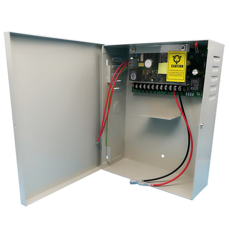 Interruptor de Control de acceso fuente de alimentación AC110 ~ 260V entrada DC12V5A salida para acceso cerradura de puerta soporte batería función de respaldo