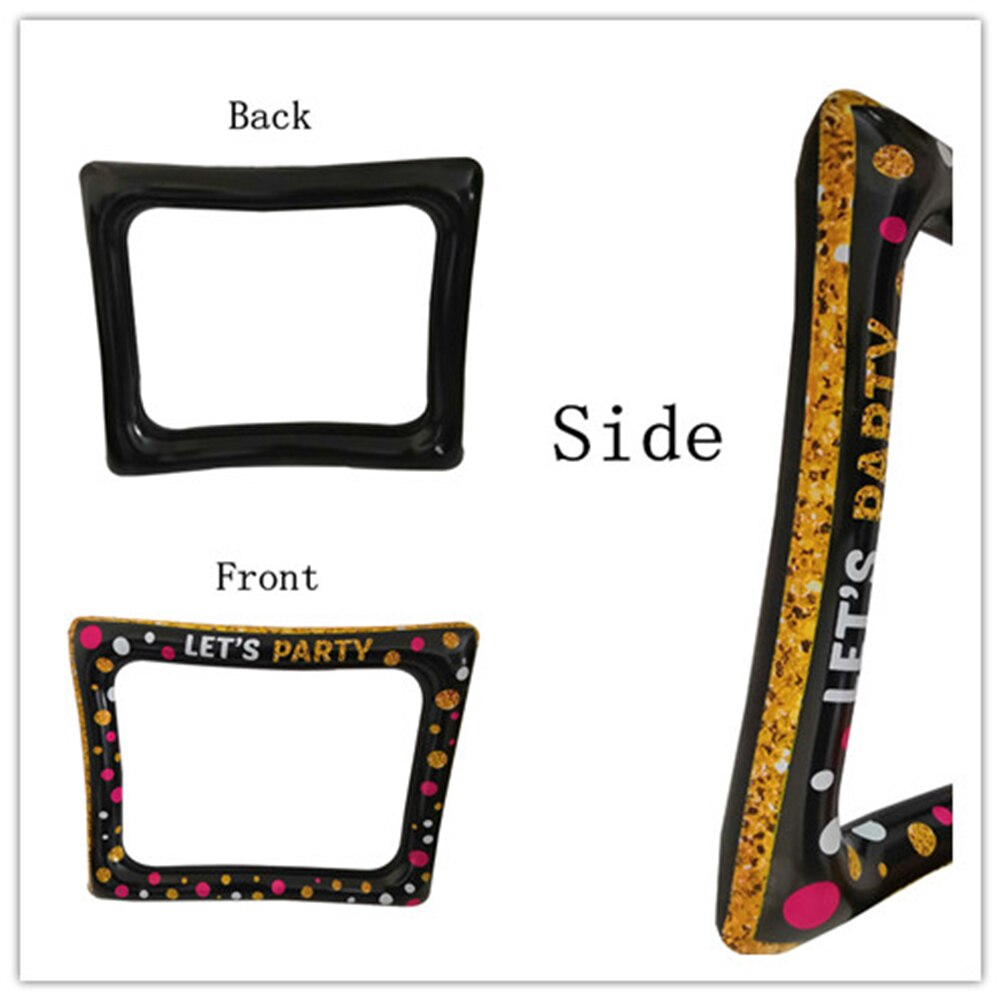 Nadmuchiwana ramka na zdjęcie rekwizyty robić fotobudki Selfie ramka na zdjęcia zaopatrzenie solidny na urodziny wieczór panieńnarty niemowlę prysznic ślub karnawał