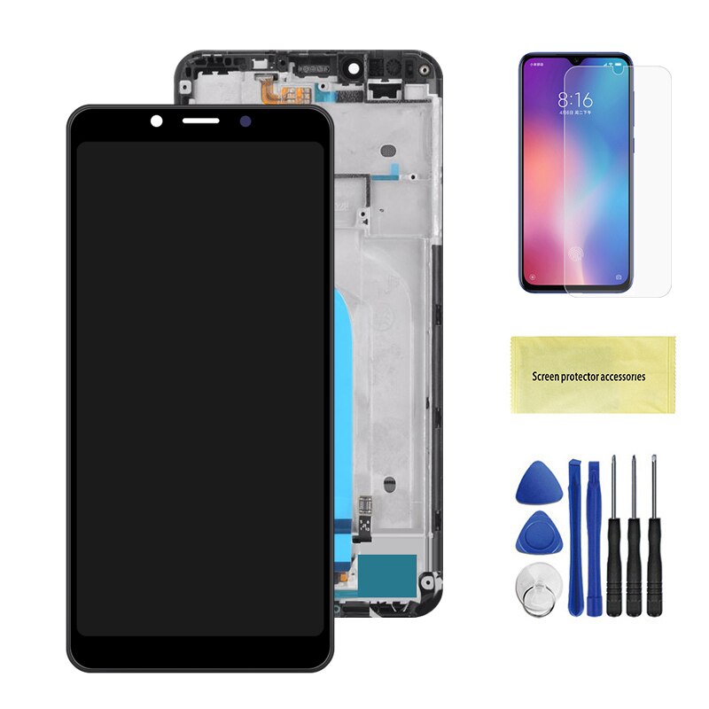5.45 LCD originale per Xiaomi Redmi 6 sostituzione schermo LCD per Redmi 6A assemblaggio LCD con cornice: Black With Frame