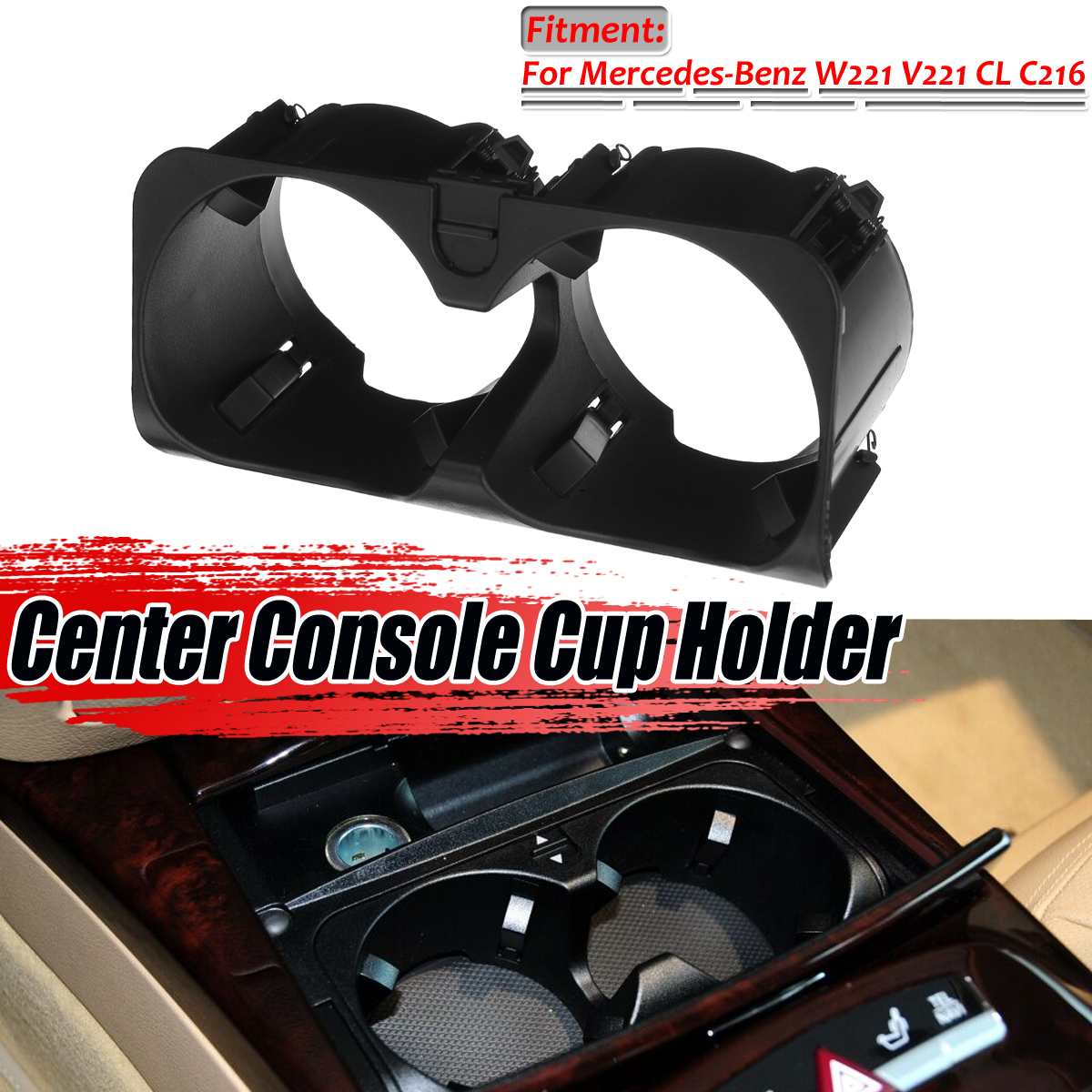 W221 Auto Center Console Bekerhouder Cup Bekerhouder Stand Outer Cover Voor Mercedes Forbenz S-Klasse W221 V221 cl C216 A2218130014