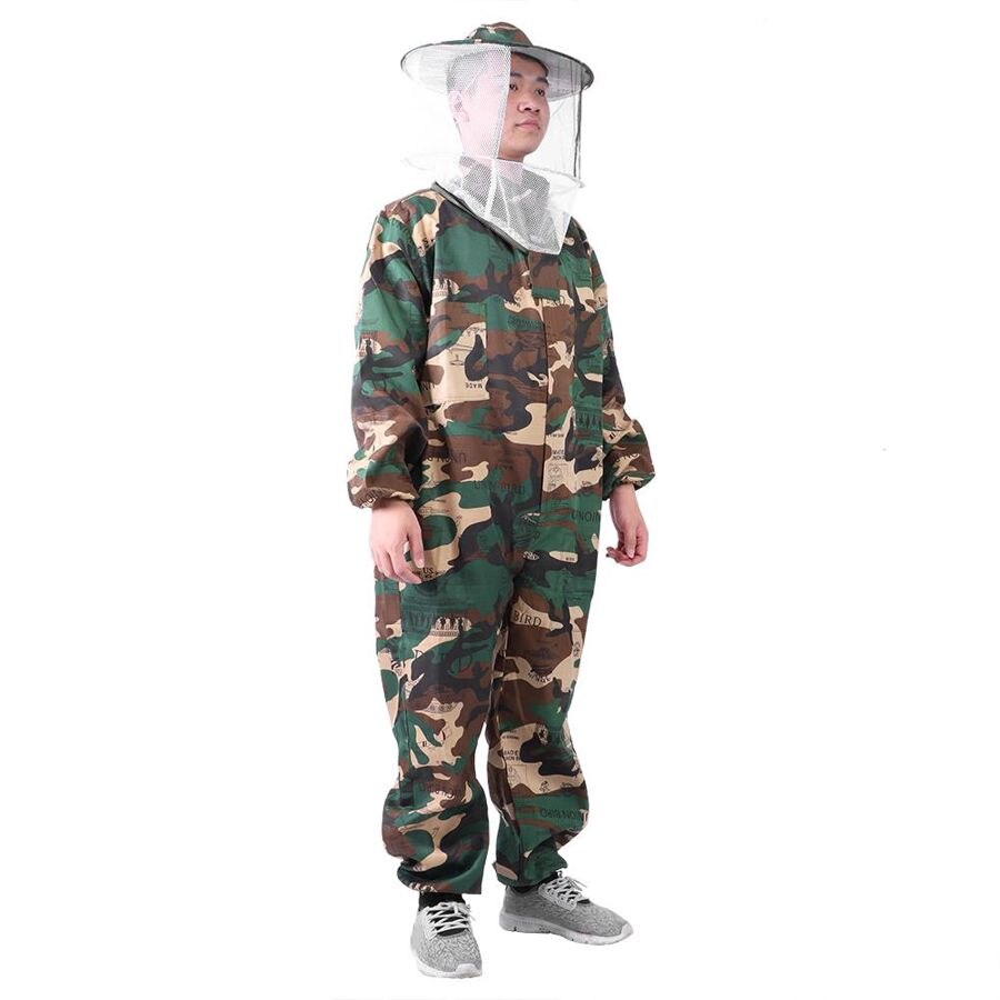 Polyester Cotton Beekeeping Jacket Protective Bee Suits Smock Beekeeper Equipment