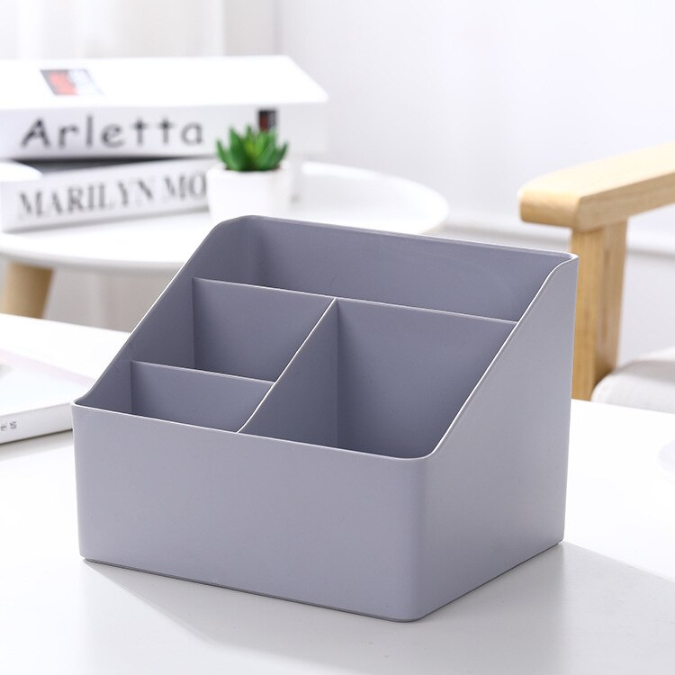 Desk Office Organizer Storage Holder Remote Control Organizer Plastic Desktop Clutter Sorting Box School Living Room Supplies: SNH-0009-5