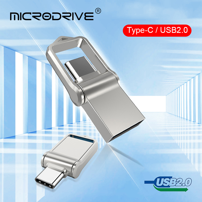 Pamięć flash usb 2.0 typu c 32gb 64gb 128gb , szybka pamięć 256gb