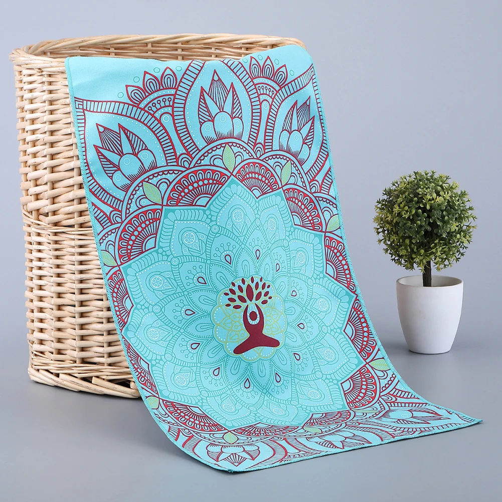 30*100 cm Gedruckt Yoga Handtuch Tragbare Doppel Schicht Nicht-Slip Matte Schutz Yoga Übung Pad Schnell Trocknend pilates Handtuch Decke