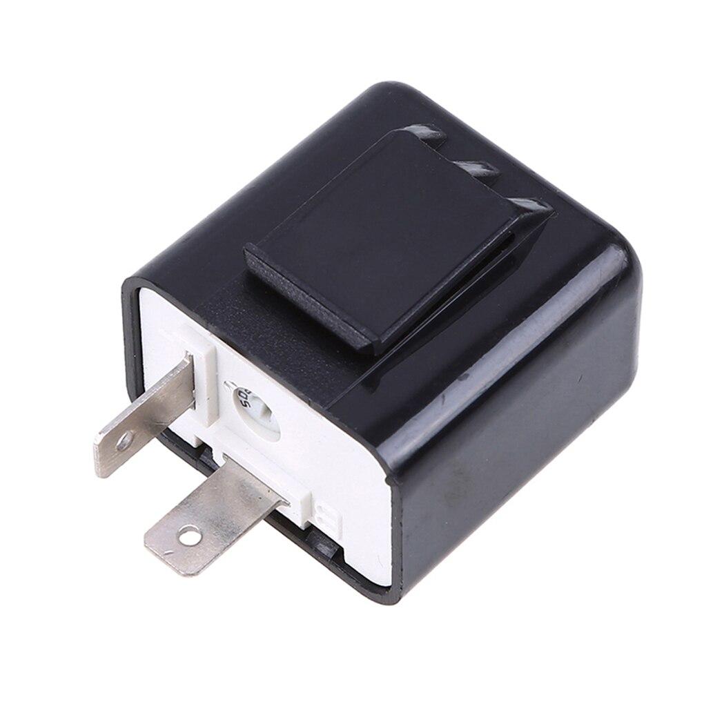 Relais de clignotant LED 12V, 2 broches, indicateur de fréquence, moto, moto, fixation, Protection Multiple, sûr: Black