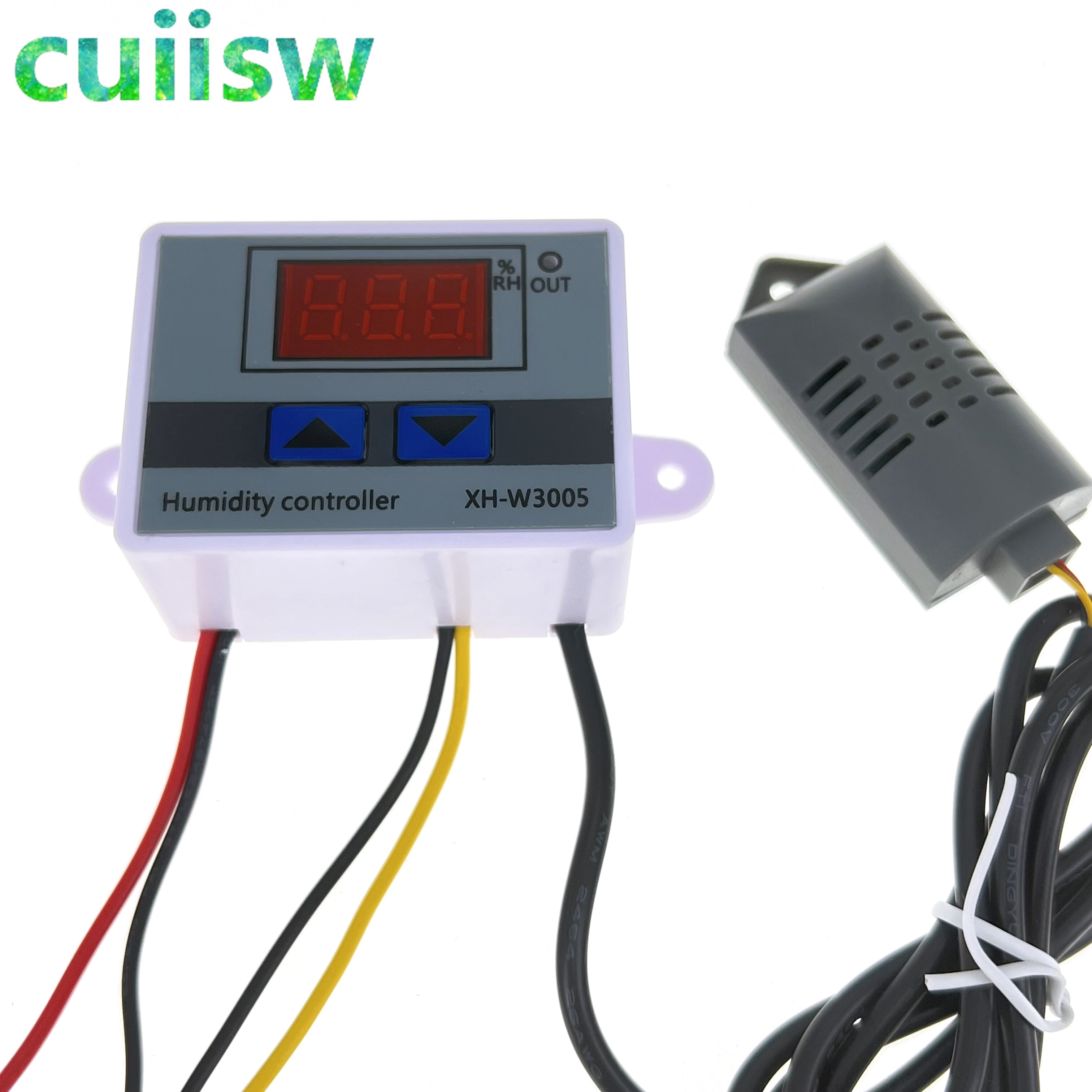 W3005 110V 220V 12V Digital Humidity Controller instrument Humidity control Switch hygrostat Hygrometer SHT20 Humidity sensor