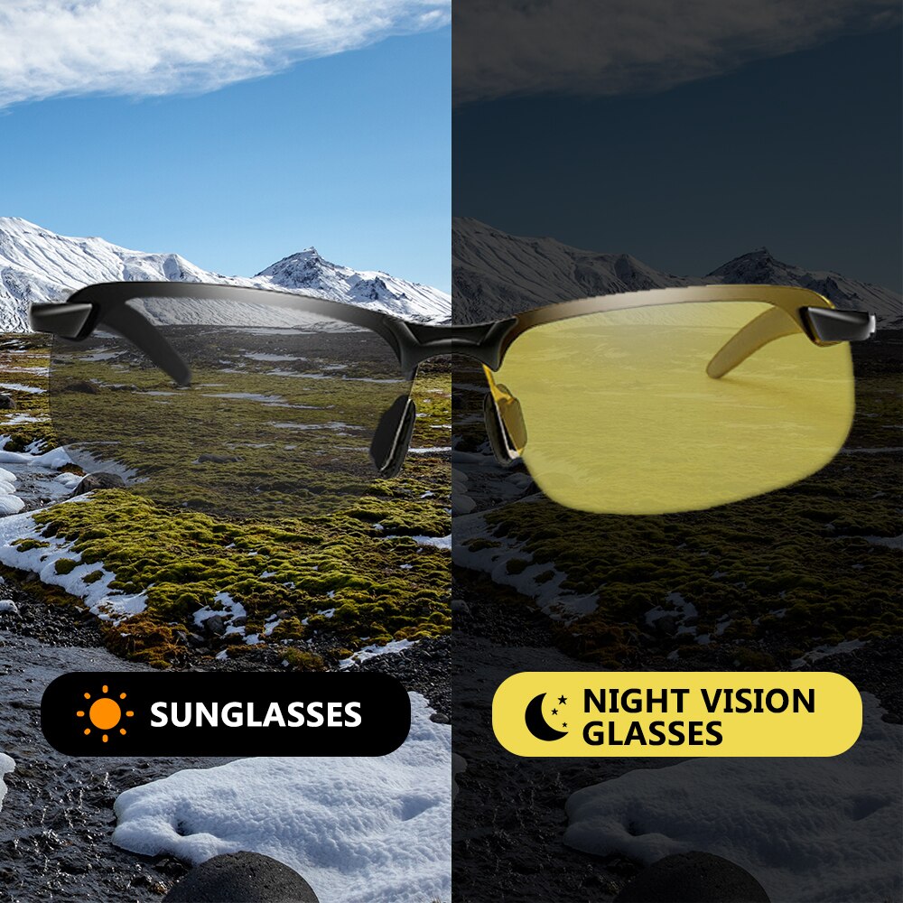 Fahrer Brille Männer Brillen Photochrome Sonnenbrille Männlich Fahren Chamäleon Gläser Ändern Farbe Sonnenbrille Schild Nacht Vision