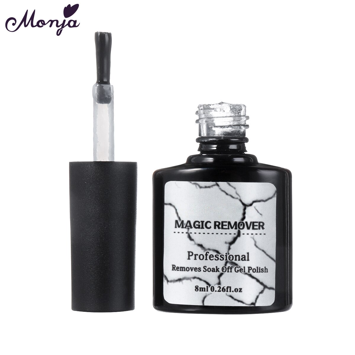 Monjia 2 Styles Magic Remover Gel Nail Art Polish Remover Soak off Fast Burst Manicure Cleaning Glue Tools