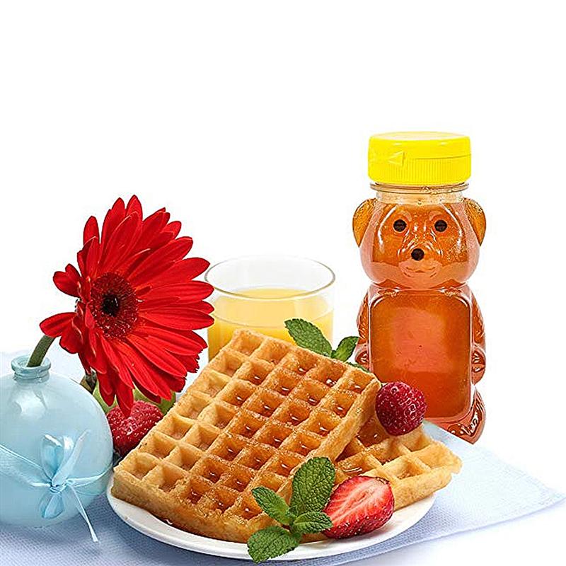 12 stk. 240ml plastikpresser krydderi flasker bær form honning sauce sennep marmelade dispenser