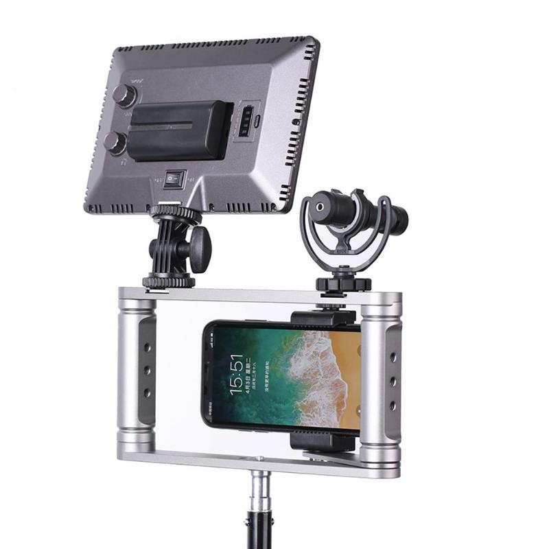 Support portatif de stabilisateur de téléphone intelligent de Cage de téléphone d'alliage d'aluminium