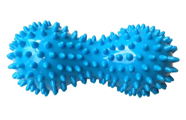 Massage hedgehogs Ball Back Roller Spiky Peanut Massager Plantar Gym ball stressbal Acupressure Therapy Pilates Fitness Ball: Gray