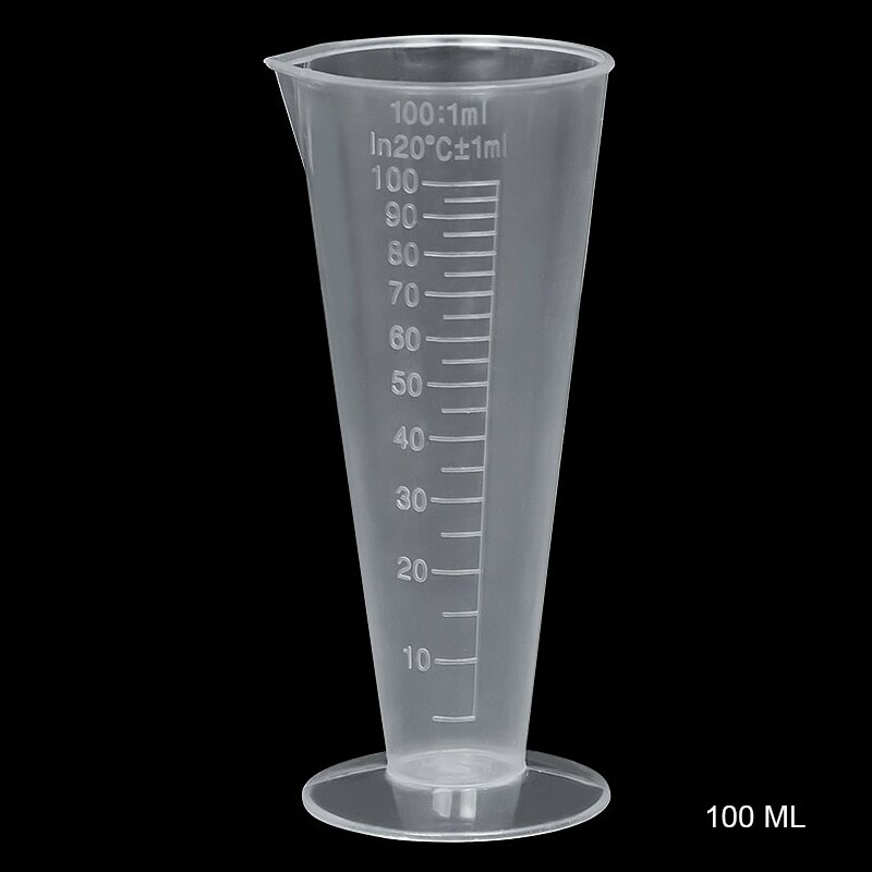 Vaso de medición graduado de plástico transparente, vaso de medida transparente para hornear, recipiente para jarra, herramienta para hornear: S 100ml