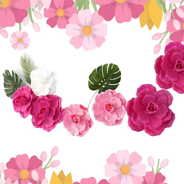 Grote Bruiloft Decoratie Rose Pe Foam Bloem Achtergrond Muur 3d Grote Bloem Simulatie Platte Bodem Rose Kunstbloem