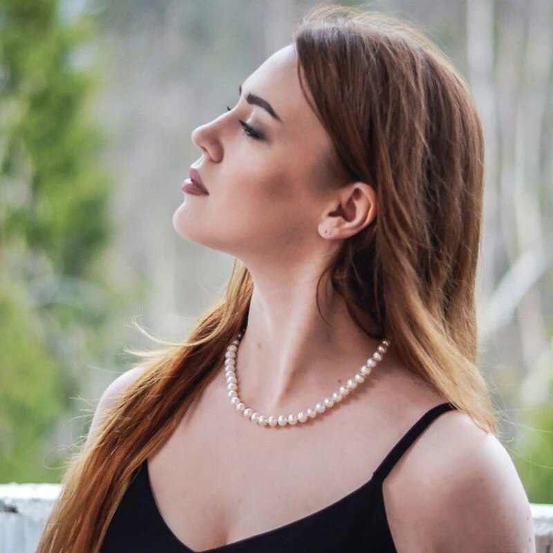 Imitatie Parel Choker Ketting Elegante Whitebig Witte Ronde Parel Bruiloft Kralen Kettingen Vrouwen Charm Mode-sieraden