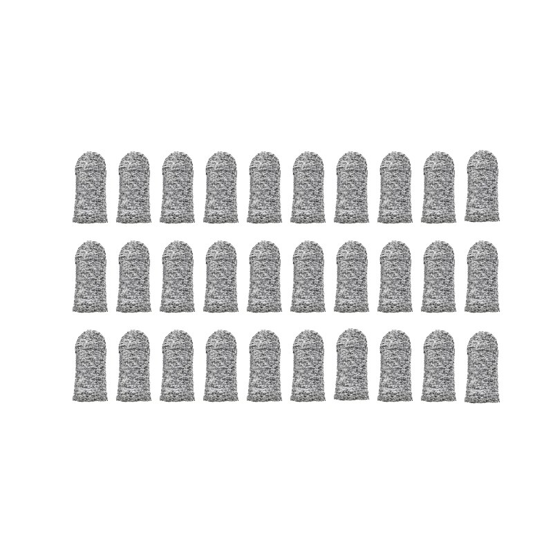 10/30Pcs Anti-Cut Finger Cover Finger Protector Sleeve Cover Finger Peel Fingertip Gloves Picking Finger Cover Kitchen Tools: Gray   30pcs