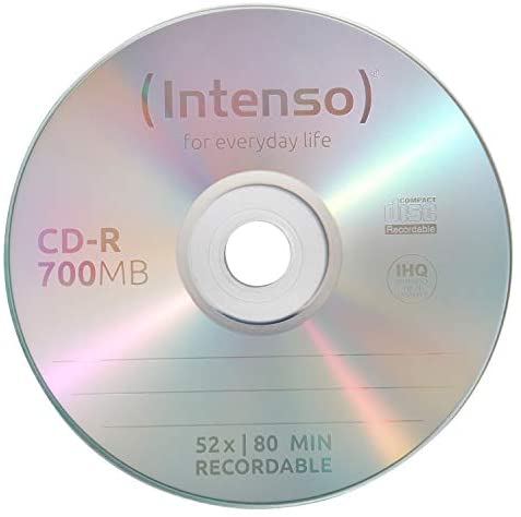 Intense CD-R 700 MB 100 piece (s) - CD-RW virgins (CD-R, 700 MB, 100 piece (s), 120mm, 80 min, 52x)