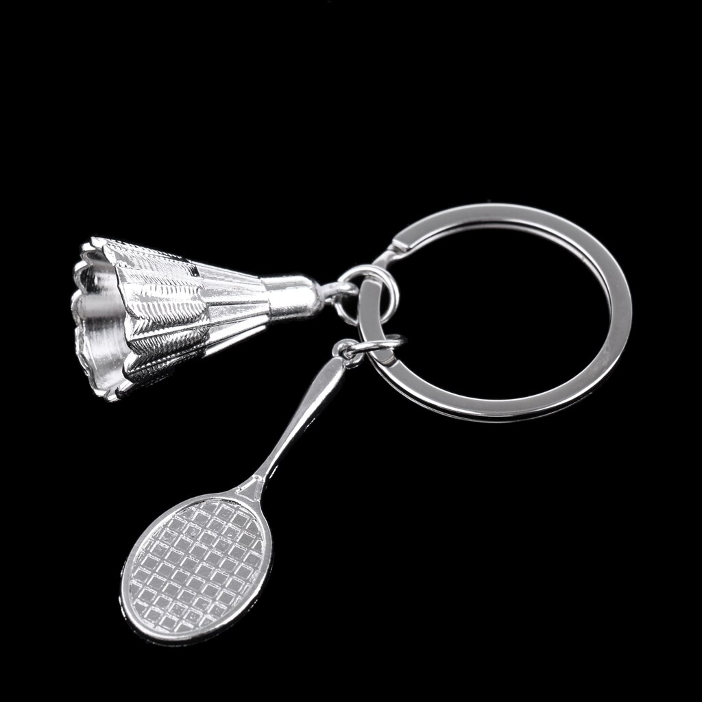 Badminton Racket/Racket En Shuttle Sleutelhanger Sleutelhanger Hanger