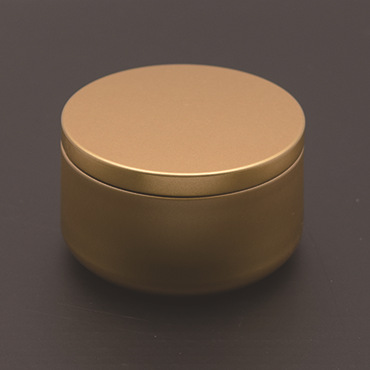 12Pcs Round Metal Tin Box with Lid Bulk Candle Tin Black Gold Jar Storage Empty Pot Plain Screw Top Cans Cosmetic Container