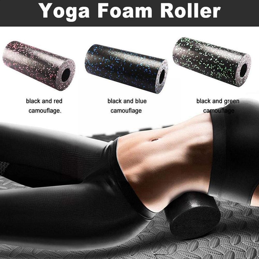 Rodillo de espuma Fascia rollo EVA hueco Yoga masaje de columna ejercicio suministros palo Fitness relajación equilibrio Yoga palo del eje T9Q2