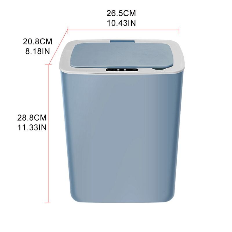 Intelligent automatisk induktion elektrisk affald skraldespand smart genopladelig type affaldsspande skrald opbevaring basketu 1je