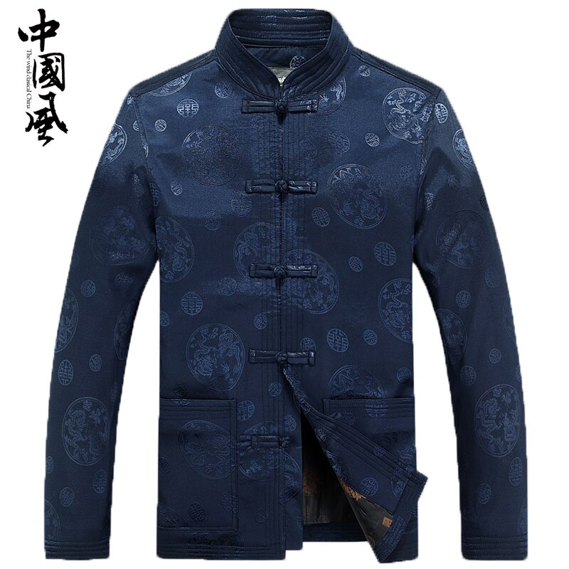 Traditionele Chinese Kung Fu Pak Mannelijke Kleding Jas Voor Mannen Cheongsam Tang Pak Oosterse Dragen Vintage Man Mens Chinese Tops