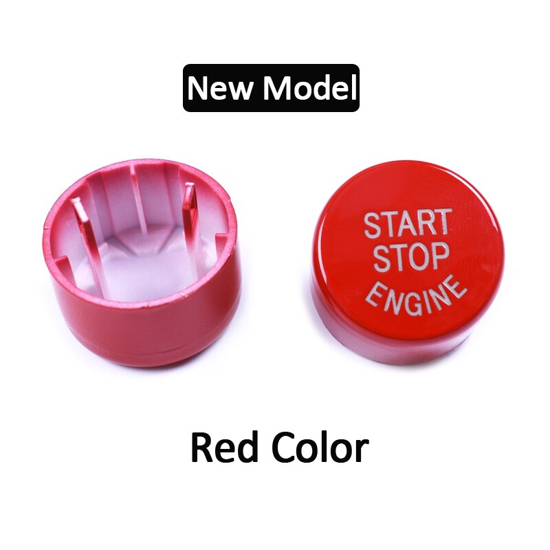 Start stop motor trykknap til bmw 1 3 5 7 x1 x3 x4 x5 x6 f serie  f01 f02 f10 f18 f12 f15 f16 f25 f26: Ny model rød