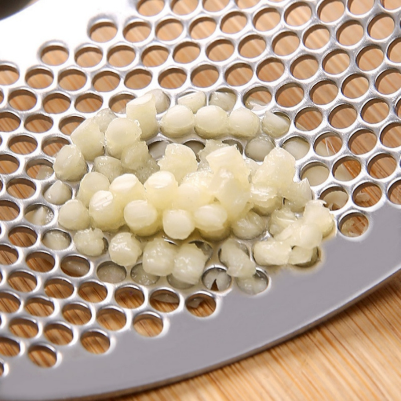 1Een Rvs Knoflookpers Handleiding Knoflookpers Huishoudelijke Keuken Multifunctionele Aardappelpuree Olecranon Modder Drukken Naar