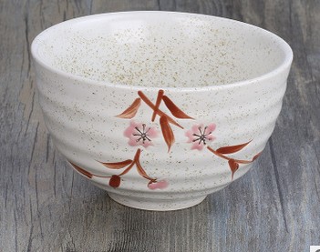 Goede Japanse matcha kom, keramische matcha thee set, 300 ml exprot pioen bloem kom: J