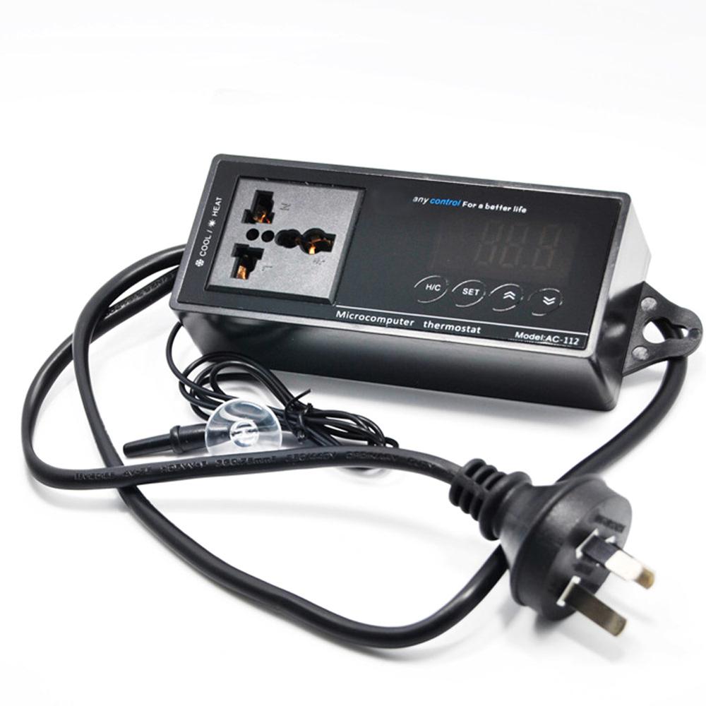Display Digital Inteligente Plug-In Do Termostato Tomada Universal ON/OFF Controlador de Aquário Regulador da Temperatura do Efeito Estufa