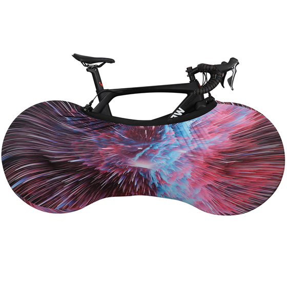 West biking cykelcover cykel cykel hjul støvtæt ridsefast cover indendørs beskyttelsesudstyr mtb cykelcover opbevaringstaske: Farverig a / M 24-26-700c