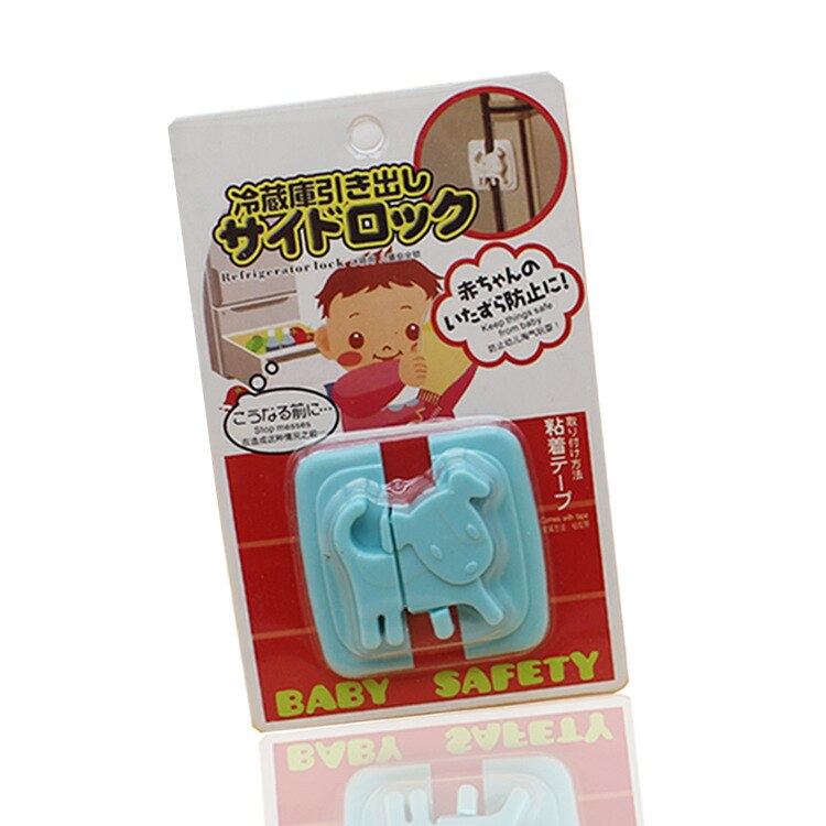freundlicher Sicherheit Tragbare Kunststoff Kühlschrank Wc Multifunktionale Sicherheit Schloss Baby Sicherheit Schlösser Schrank Tür Zubehör: Blau