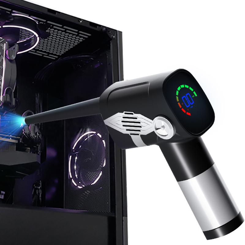 Air Blower for PC Wireless Strong Air Duster Led Digital Display Computer Laptop Car Keyboard Keycaps Window Dust Cleaner