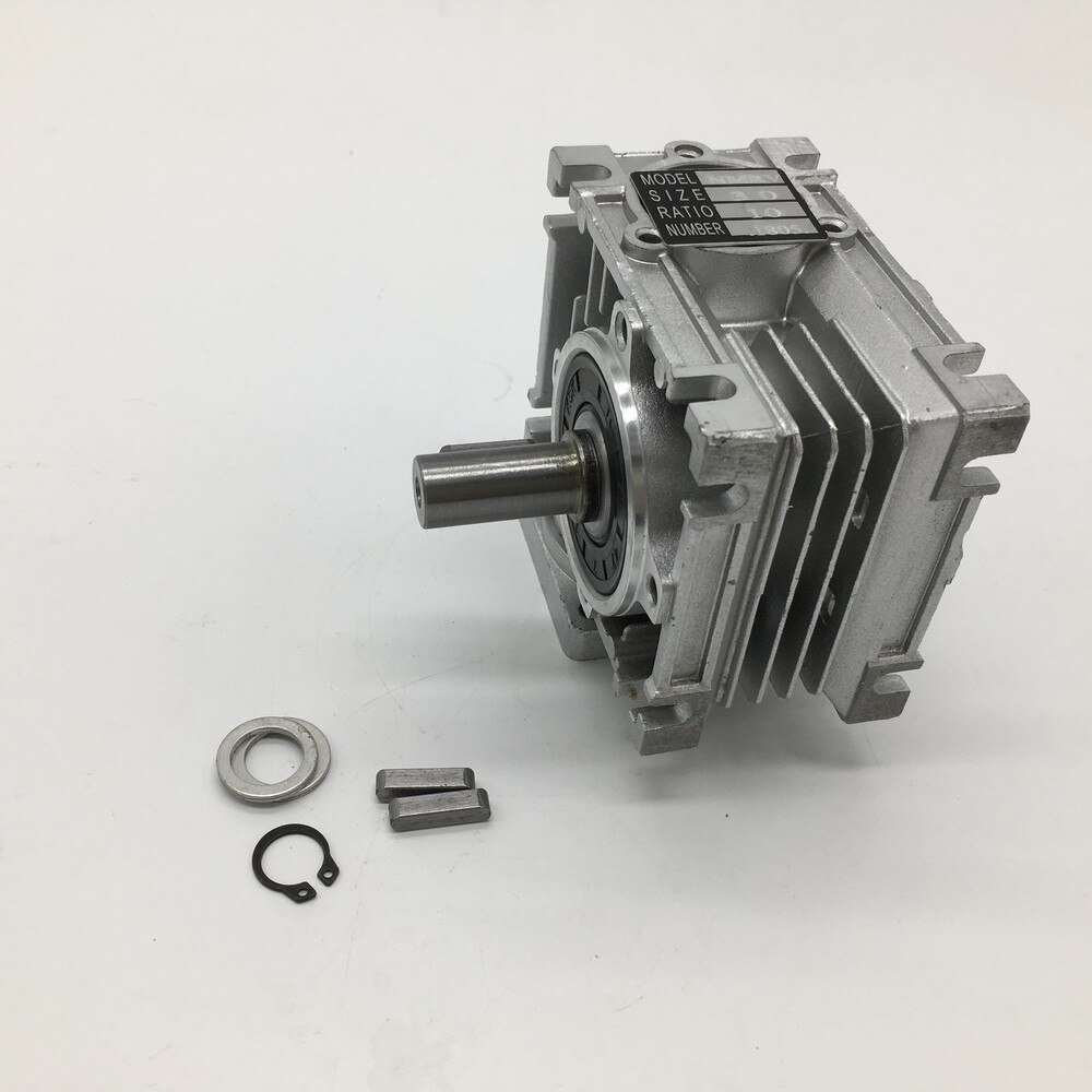 5:1 Turbo-Worm Gearbox RV040 Speed Reducer 18mm Output 90 degree ratio 5:1-80:1 for Nema34 86mm Flange Stepper Motor