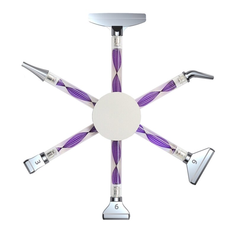 Multi-Placer Diamond Art Painting Pen Point Drill Pen Nail Point Pen for DIY Nail Crafts Sewing Handicrafts: Metal-PL