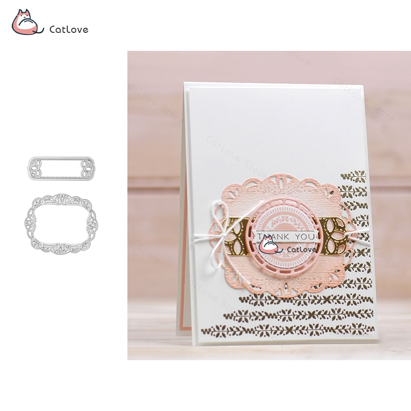 Marco de Etiqueta cosida, plantillas de corte de Metal para bricolaje álbum de recortes papel, tarjeta decorativa, estampado en relieve, troquelado,