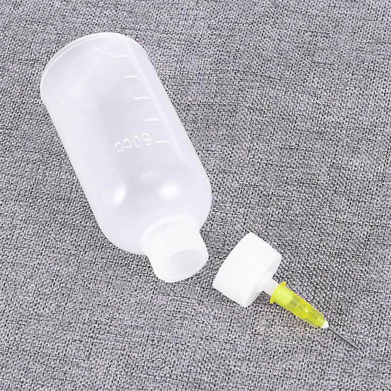 6 Stuks Lege Lijm Fles Met Naald Precisie Tip Applicator Fles Voor Papier Quilling Diy Craft Naald Squeeze Fles