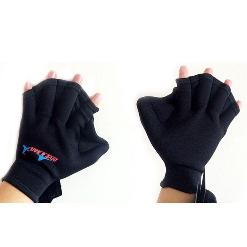 Gants palmés pour natation sphère de 2MM, 1 paire, dispositif sans doigts, outil de natation