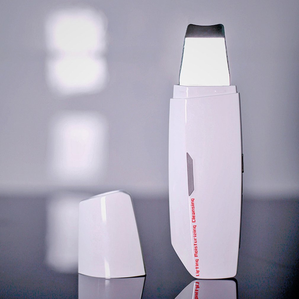 Ultrasonic Pore Cleaner Blackhead Remover Skin Scrubber Facial Scrubber Spatula Comedones Extractor Face Lifting Tool