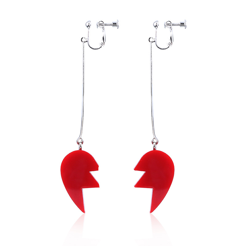 Anime JoJo Bizarre Adventure Earrings Cosplay Props JOJO Kakyoin Noriaki Cherry Earrings Ear Clip Men Girl Jewelry: cubic zirconia