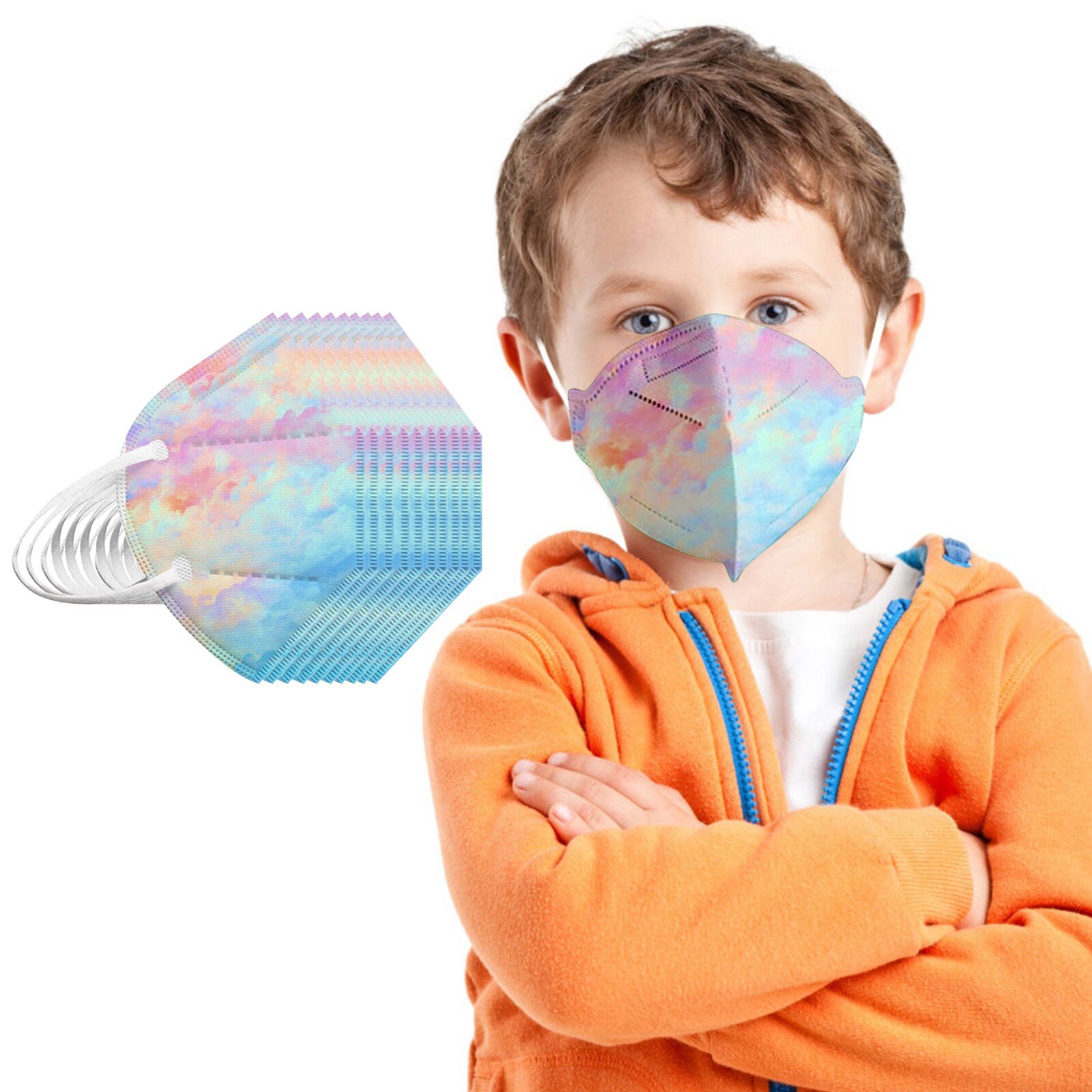 Máscara protectora para la cara, 5 capas, alta densidad, PM2.5, filtro de protección contra la contaminación y el viento: 20PCS