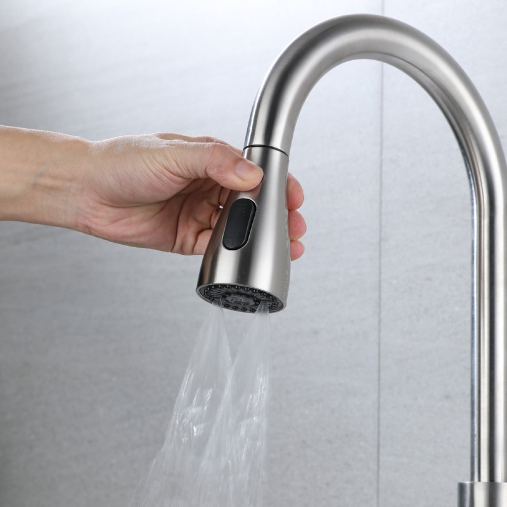 Keuken Uittrekbare Kraan Sproeikop 3 Modi ABS Waterbesparende Badkamer Wastafel Wastafel Douche Sproeikop Voor 1/2 "aansluiting
