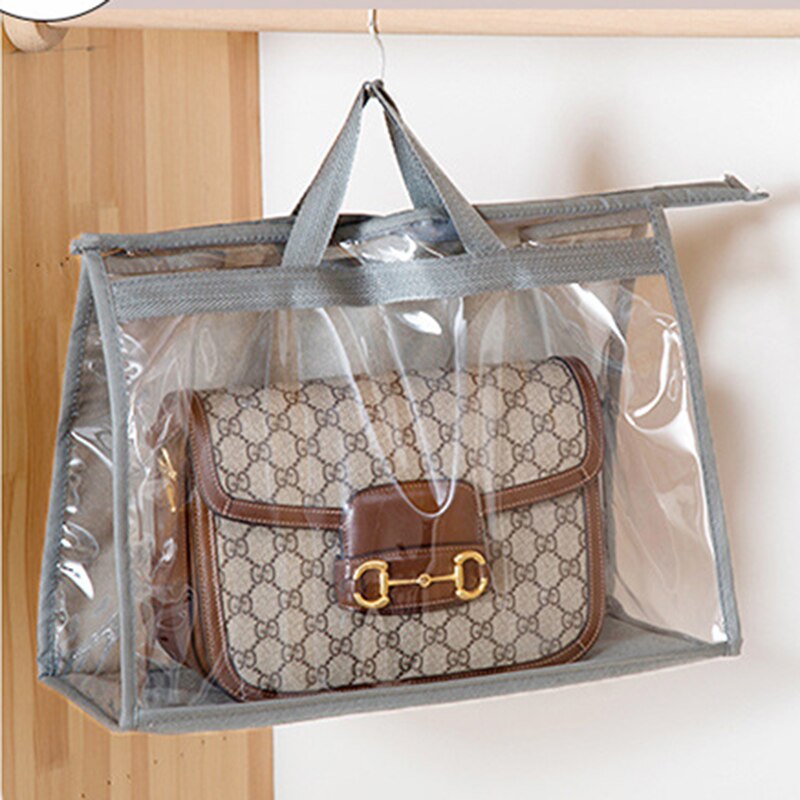 Bolso grande de PVC para mujer, bolsa grande para colgar en el armario, organizador de almacenamiento de protección impermeable, transparente