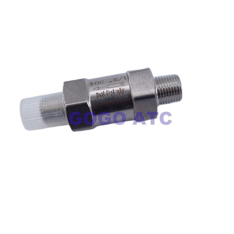 GOGO Combined Modular Check valve 1/8 1/4 1/2 male thread stainless steel 304 high temperature acid-proof one-way check valve