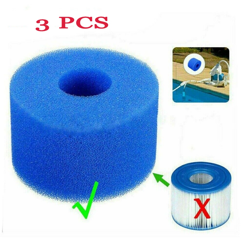3 pièces pour Intex pur Spa réutilisable/lavable mousse bain à remous cartouche filtrante Type S1